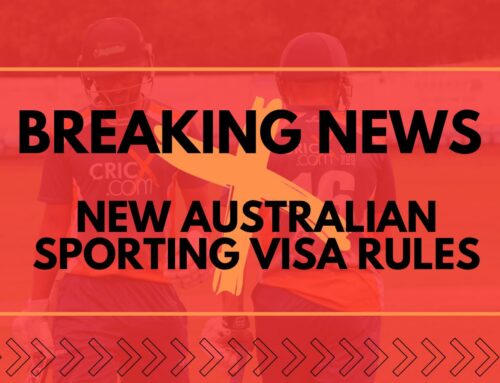 BREAKING NEWS – New Australian Sporting Visa Rules